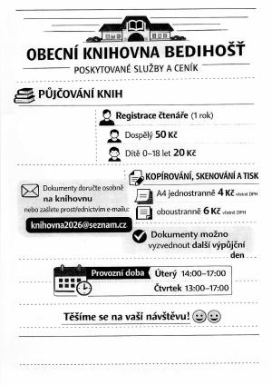 Poskytované služby a ceník